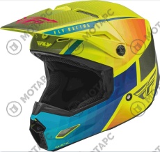 Шлем FLY Racing Kinetic Drift желтый/серый