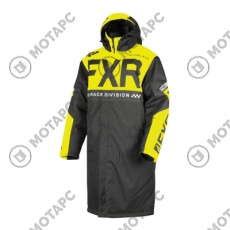 Пальто FXR Warm Up с утеплителем, взрослые, муж. Black/Hi-Vis