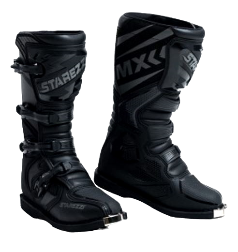 Мотоботы STAREZZI Roma Black/Grey [M]