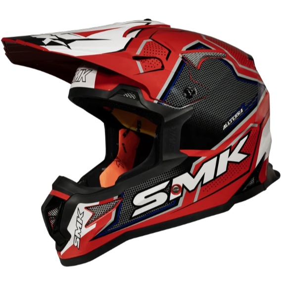 Шлем SMK ALLTERRA MAVERIX белый/красный/серый 