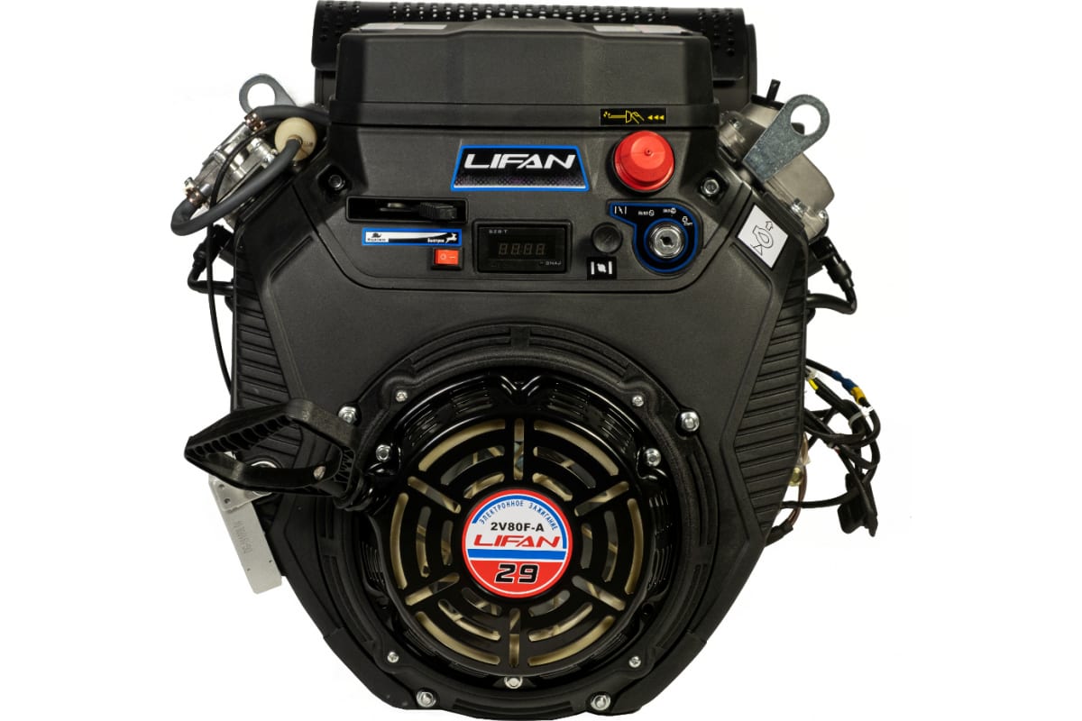 Двигатель LIFAN LF2V80F-AD 25 3А 29 л.с. датчик давл./м, м/радиатор