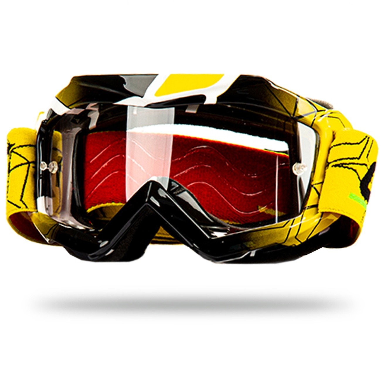 Очки мото, кроссовые GTX 5018 детские желтые