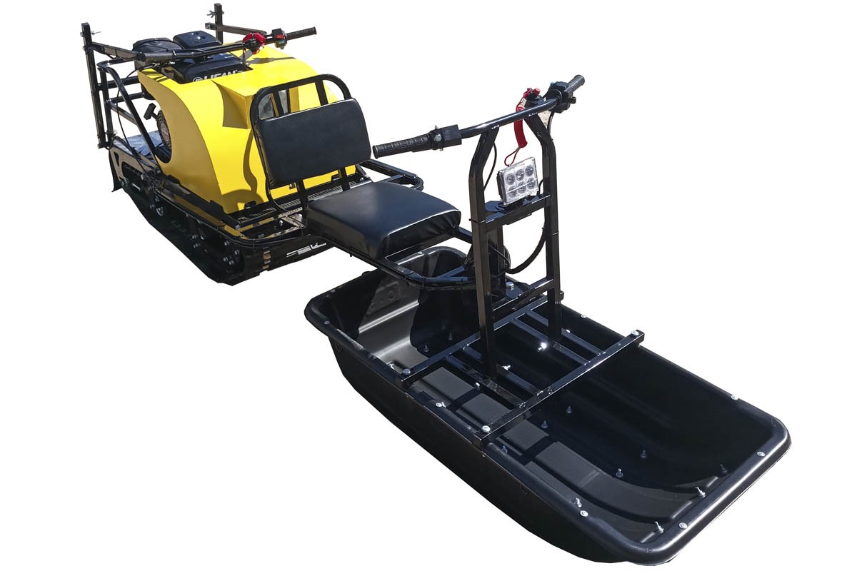 Модуль-толкач РЫБАК с подшитыми санями