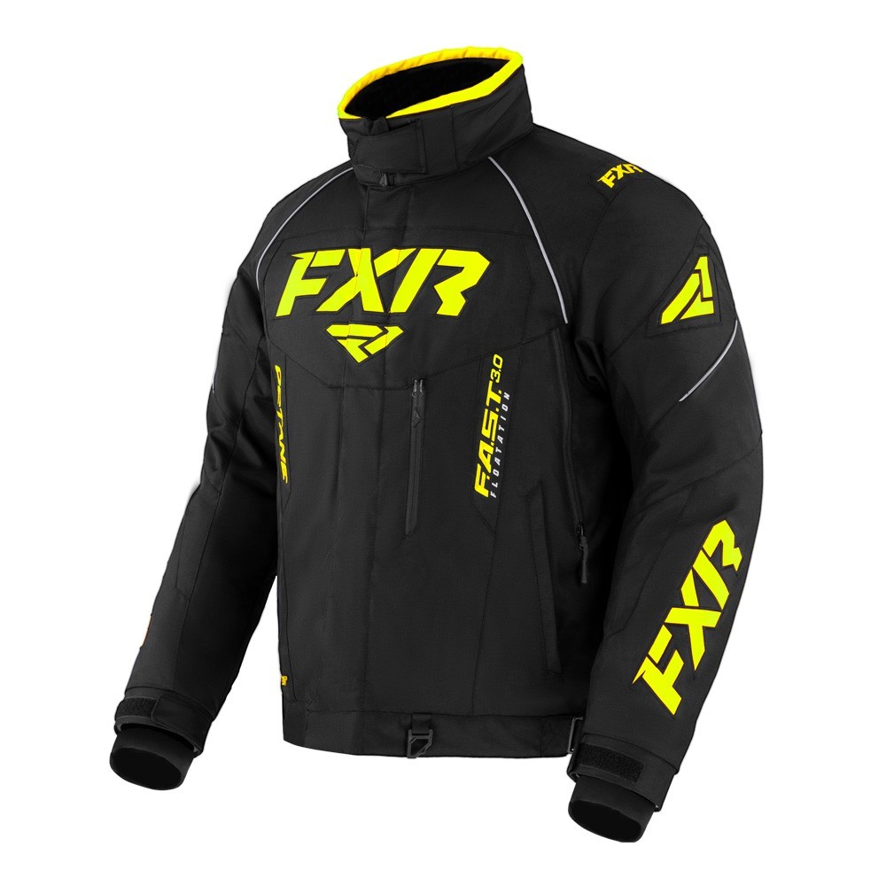 Куртка FXR Octane с утеплителем, взрослые, муж. Black/Hi-Vis [M]