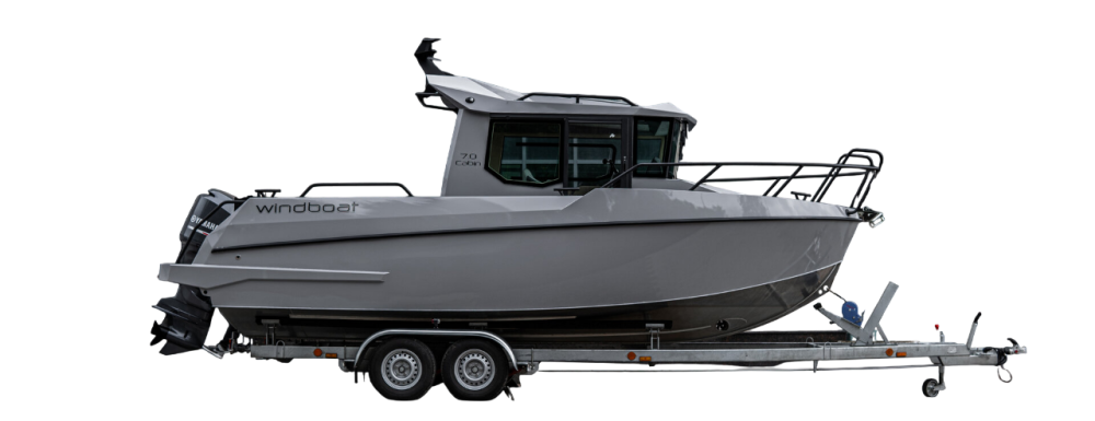 Лодка алюминиевая WINDBOAT 7.0 Cabin