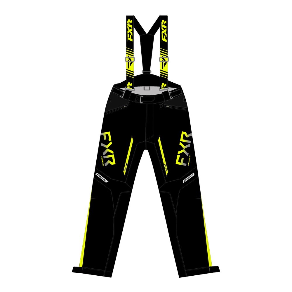 Штаны FXR Helium без утеплителя Black/Hi Vis [M]