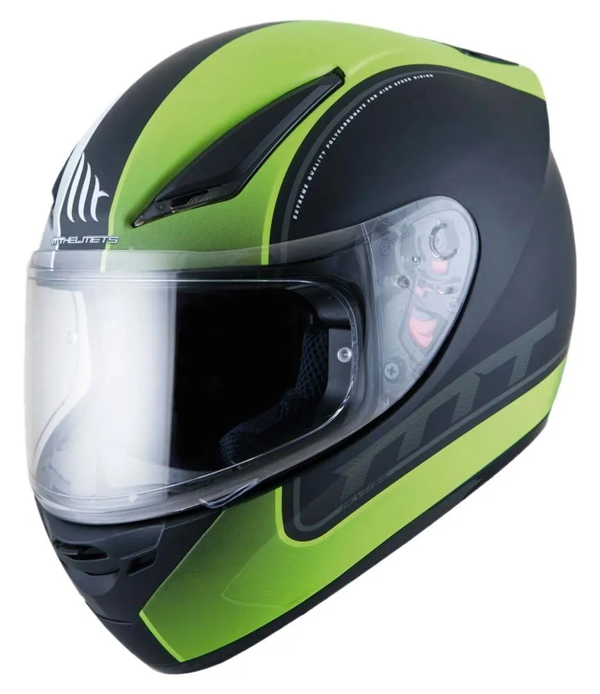 Шлем MT REVENGE GLOSS BLACK WHITE FLUOR YELLOW