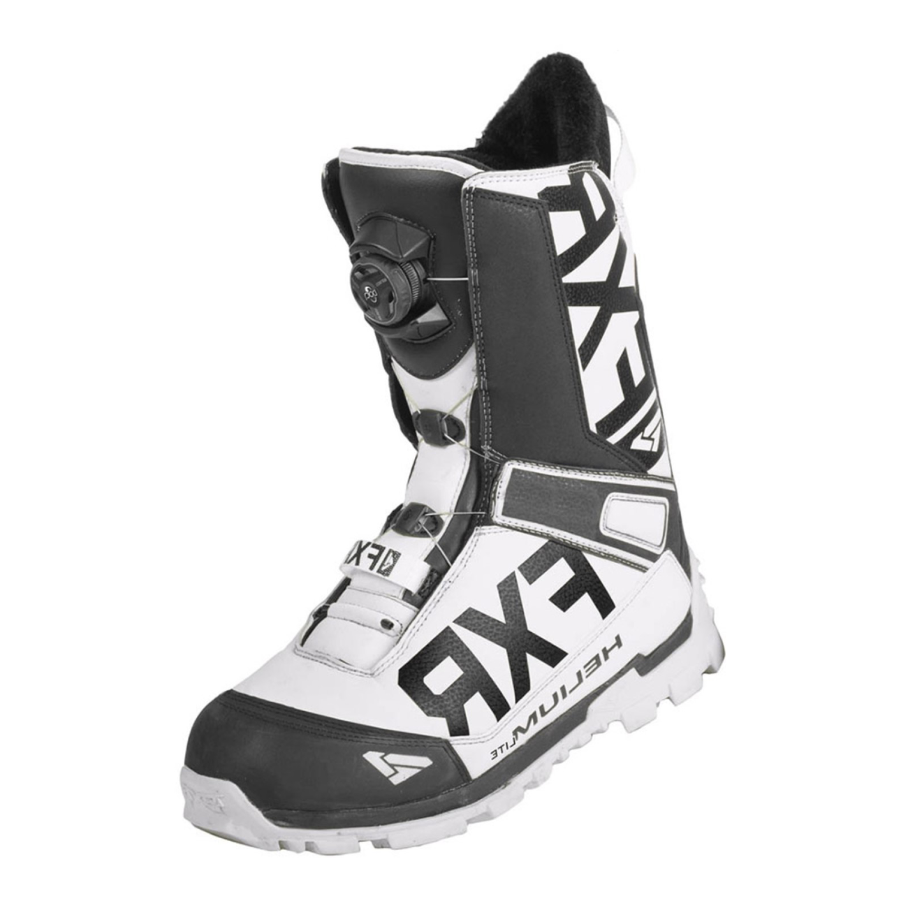Ботинки FXR Helium Lite BOA с утеплителем, взрослые, муж. White/Black
