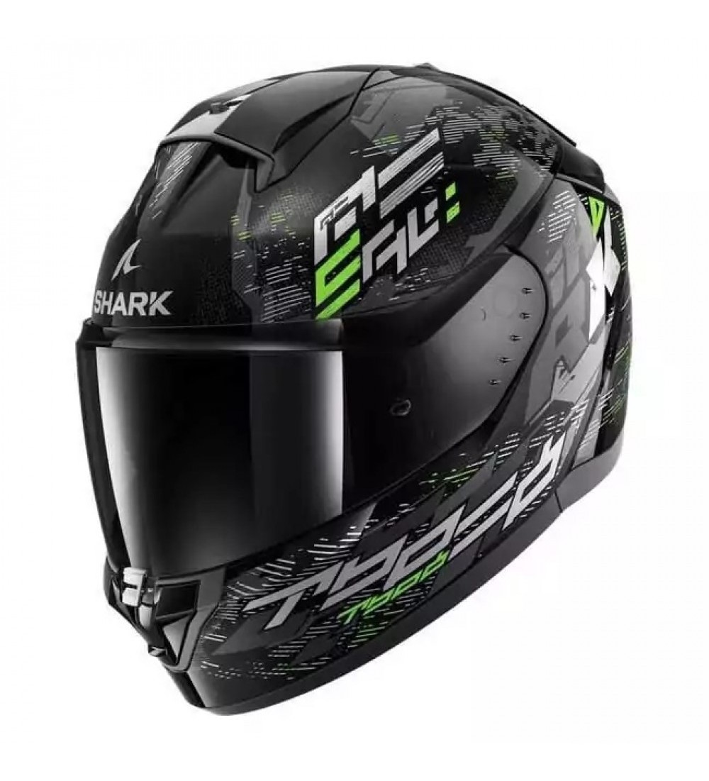 Шлем SHARK Ridill 2 Molokai Black/Silver/Green