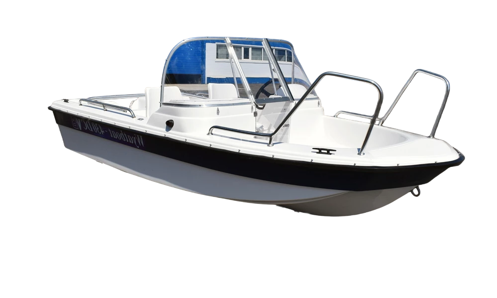Катер пластиковый WYATBOAT-430 DC (тримаран)