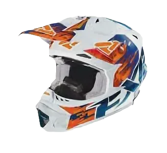 Шлем FXR Blade Clutch, взрослые, унисекс White/Navy Matte