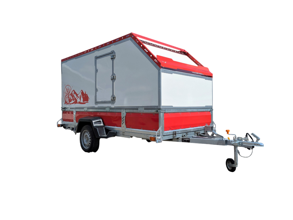 Прицеп VOYAGE Classic C35 исп.3.5х1.5 Стеклопластик (Красный)