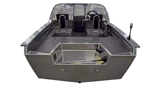 Катер алюминиевый WYATBOAT Neman-400 DCM