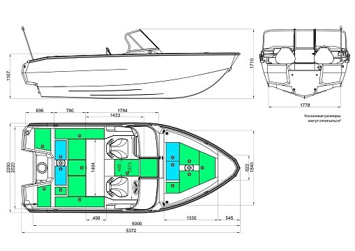 Лодка алюминиевая WINDBOAT 5.0 EvoFish
