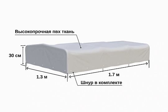 Тент Прицепцентр Титан 1713 1,7х1,3 (h=300mm)