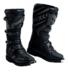 Мотоботы STAREZZI Roma Black/Grey [M]