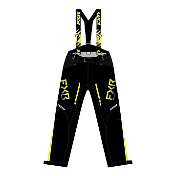 Штаны FXR Helium без утеплителя Black/Hi Vis [M]