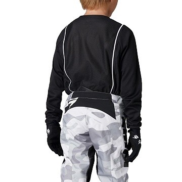 Мотоджерси подростковая SHIFT White Label G.I. Fro Youth Jersey Black 2021