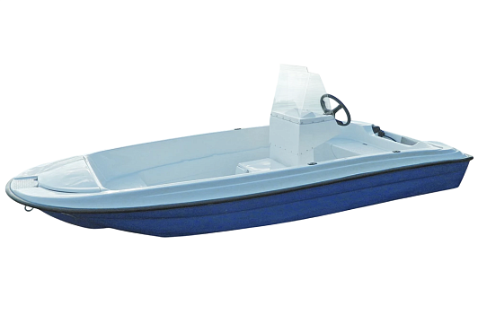 Лодка стеклопластиковая WYATBOAT Пингвин с консолью (тримаран)
