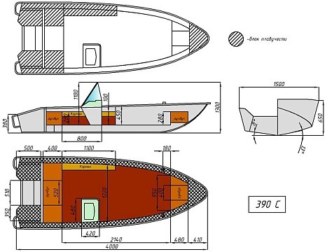 Катер алюминиевый WYATBOAT-390 C