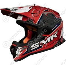 Шлем SMK ALLTERRA MAVERIX белый/красный/серый 