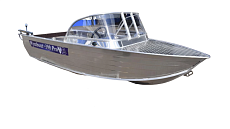 Катер алюминиевый WYATBOAT-390 PRO Увеличенный борт