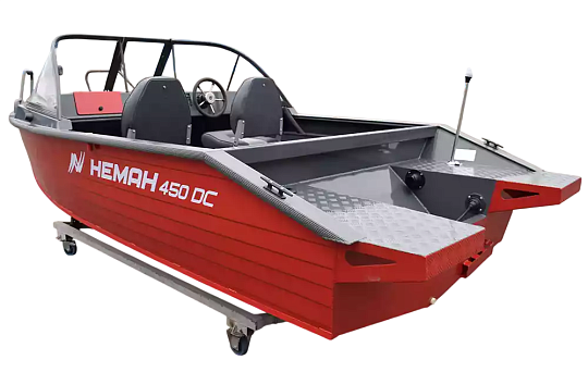 Катер алюминиевый WYATBOAT Neman-450 DC NEW