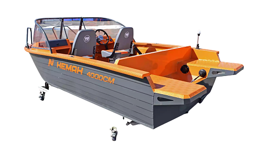 Катер алюминиевый WYATBOAT Neman-400 DCM NEW