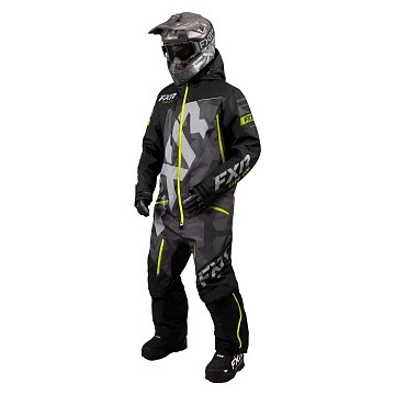 Комбинезон FXR CX F.A.S.T. с утеплителем Black/Char Camo/Hi Vis