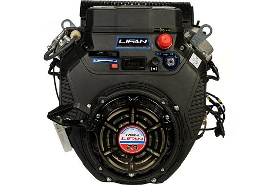 Двигатель LIFAN LF2V80F-AD 25 3А 29 л.с. датчик давл./м, м/радиатор
