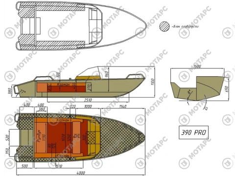 Лодка алюминиевая WYATBOAT-390 Pro