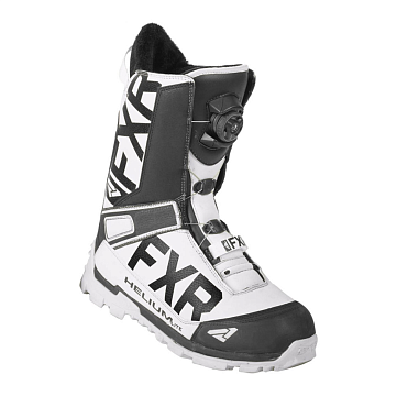 Ботинки FXR Helium Lite BOA с утеплителем, взрослые, муж. White/Black