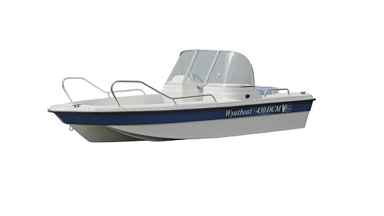Катер пластиковый WYATBOAT-430 DCM (тримаран)