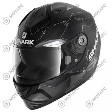 Шлем SHARK Ridill 1.2 Mecca MAT Black/Grey/Silver