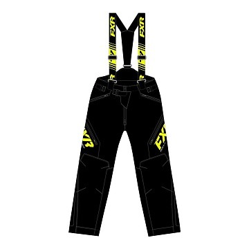 Штаны FXR Clutch FX с утеплителем, взрослые, муж. Black/Hi-Vis [M]