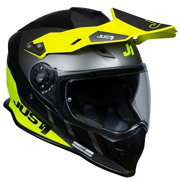 Шлем JUST1 J34 PRO OuterSpase черный/титановый/Hi-Vis