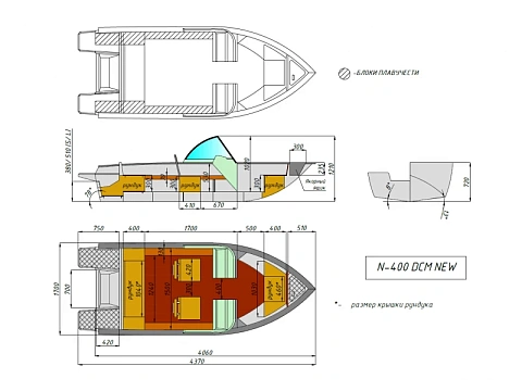 Лодка алюминиевая WYATBOAT Neman-400 DСM NEW