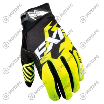 Перчатки FXR Elevation Lite без утеплителя, взрослые, муж. Black/Hi-Vis