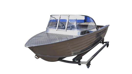 Катер алюминиевый WYATBOAT-390 PRO Увеличенный борт
