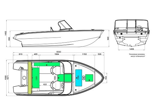 Лодка алюминиевая WINDBOAT 4.6 DCX Рестайлинг