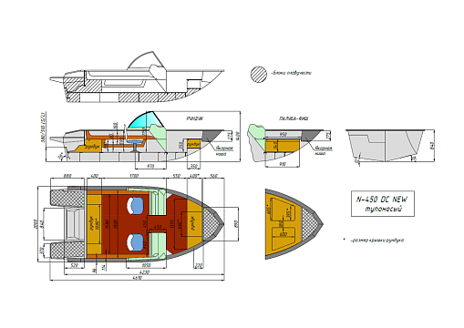 Катер алюминиевый WYATBOAT Neman-450 DC NEW