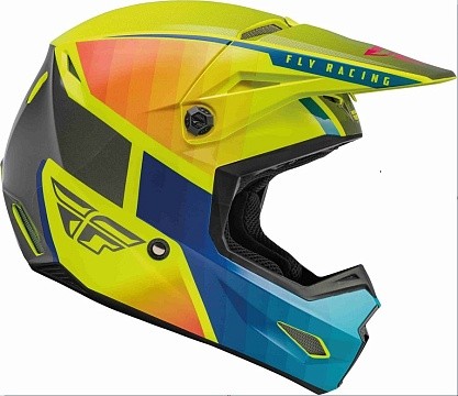 Шлем FLY Racing Kinetic Drift желтый/серый