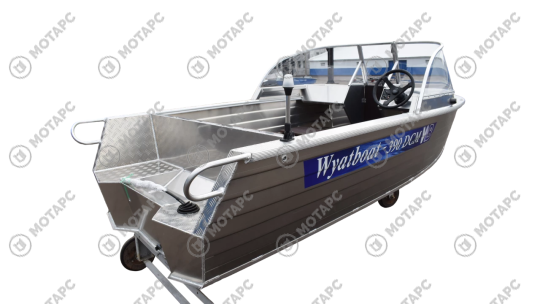Лодка алюминиевая WYATBOAT-390 DCM Увеличенный борт