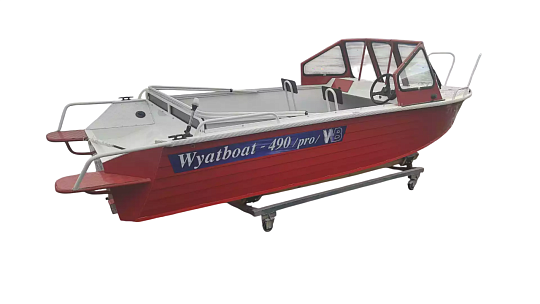 Катер алюминиевый WYATBOAT-490 DCM PRO