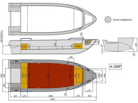 Лодка алюминиевая WYATBOAT Neman-500 P