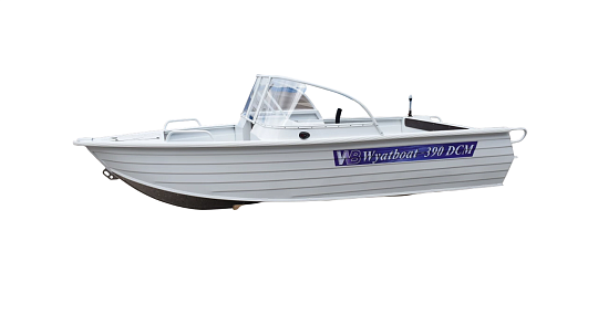 Лодка алюминиевая WYATBOAT-390 DCM Увеличенный борт