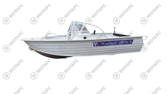 Лодка алюминиевая WYATBOAT-390 DCM Увеличенный борт