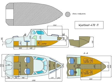 Катер комбинированный WYATBOAT-470 П