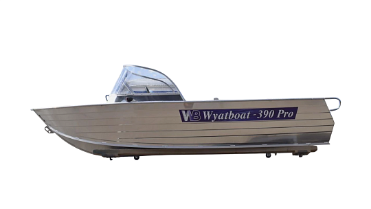 Катер алюминиевый WYATBOAT-390 PRO Увеличенный борт