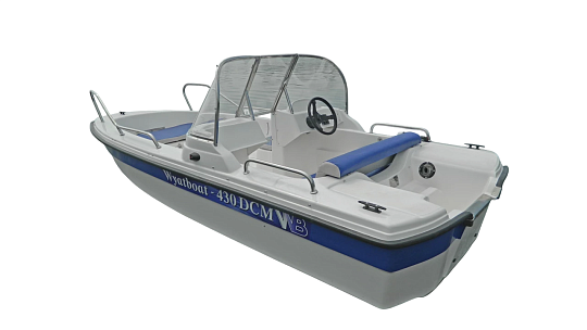 Катер пластиковый WYATBOAT-430 DCM (тримаран)